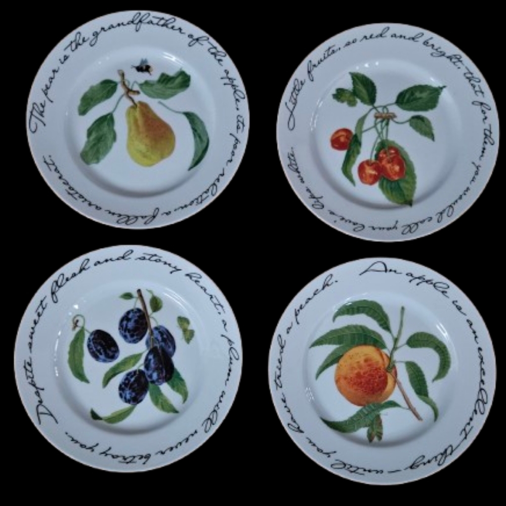 *Williams Sonoma Orchard Suite Dessert Plate Set of 4